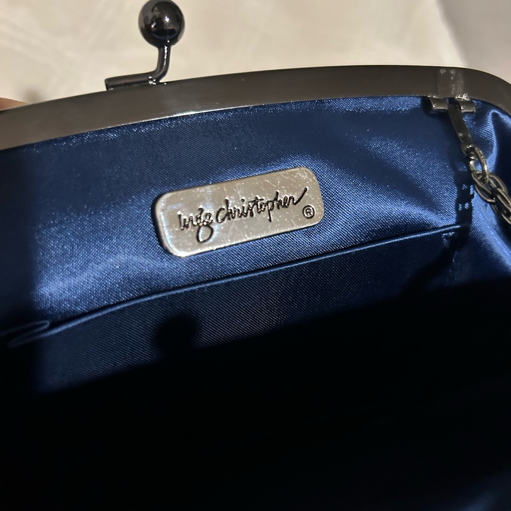 Blue Roses Dominique Clutch by Inge Christopher - Picture 9 of 10